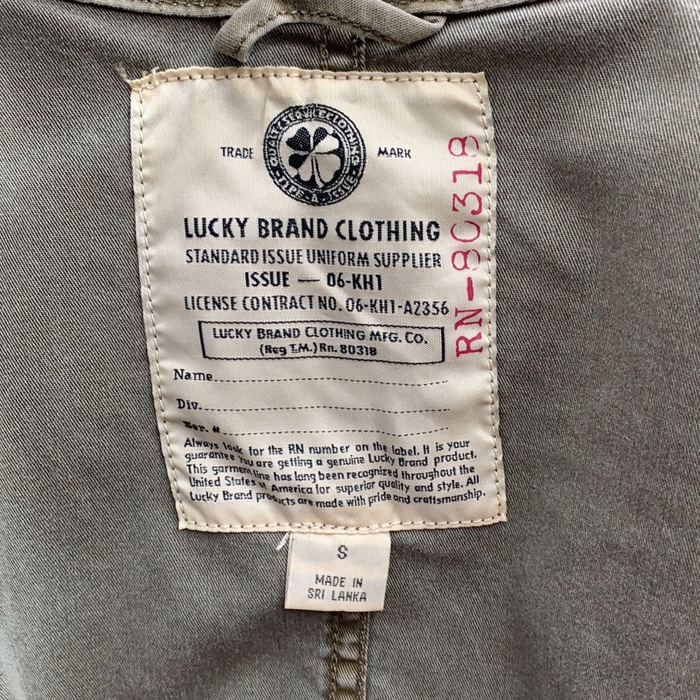 Barely Worn, Well Kept, Lucky Brand Utility Jacket View 3